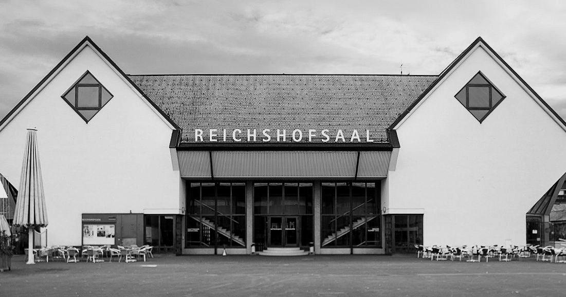 Der Reichshofsaal in Lustenau von außen
